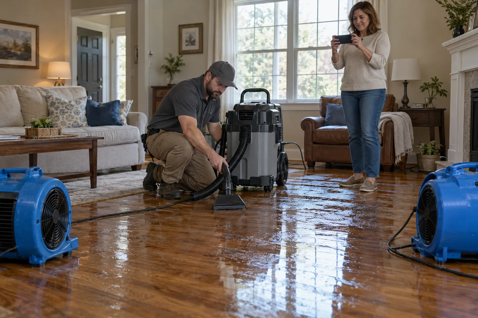 Water Extraction & Structural Drying in Greenville, SC
